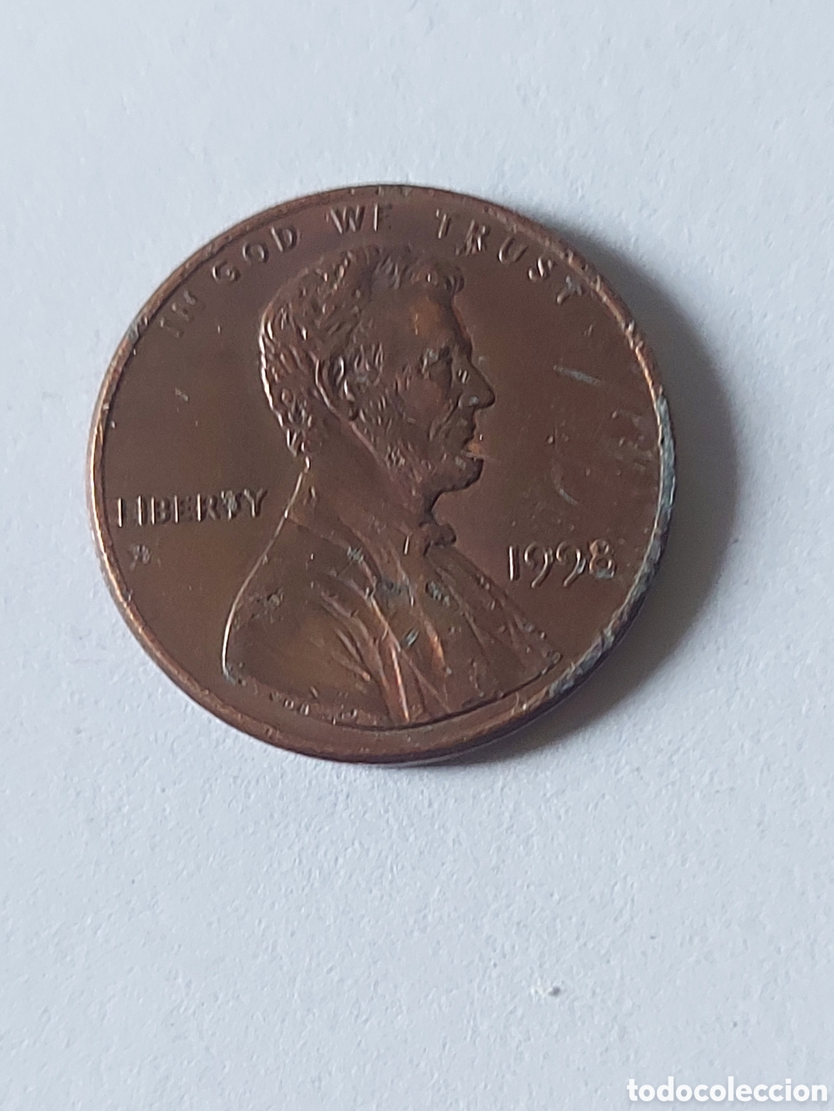 Monedas antiguas de Am&eacute;rica: MONEDA ESTADOS UNIDOS EEUU USA 1 CENTAVO, 1998