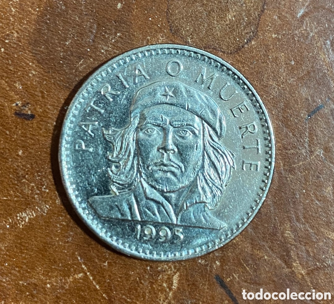 Monedas antiguas de Am&eacute;rica: Cuba. 3 Pesos 1995. Che Guevara. Acero niquelado. EBC.