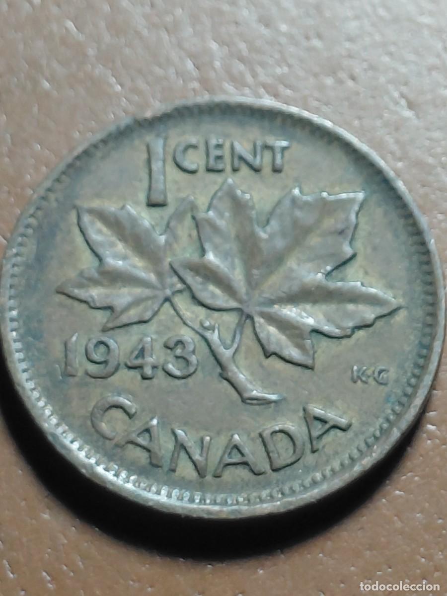 Monedas antiguas de Am&eacute;rica: CANADA - 1 CENT 1943 KM32