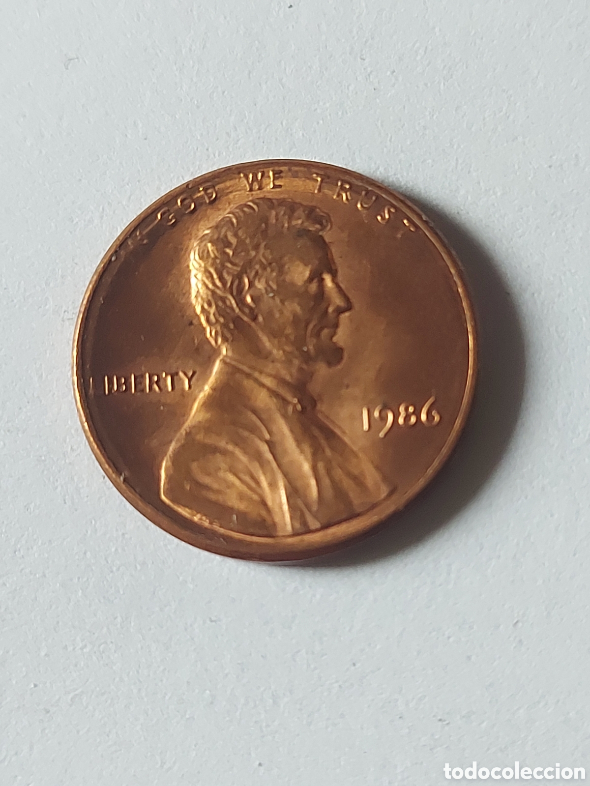 Monedas antiguas de Am&eacute;rica: MONEDA ESTADOS UNIDOS EEUU USA 1 CENTAVO, 1986