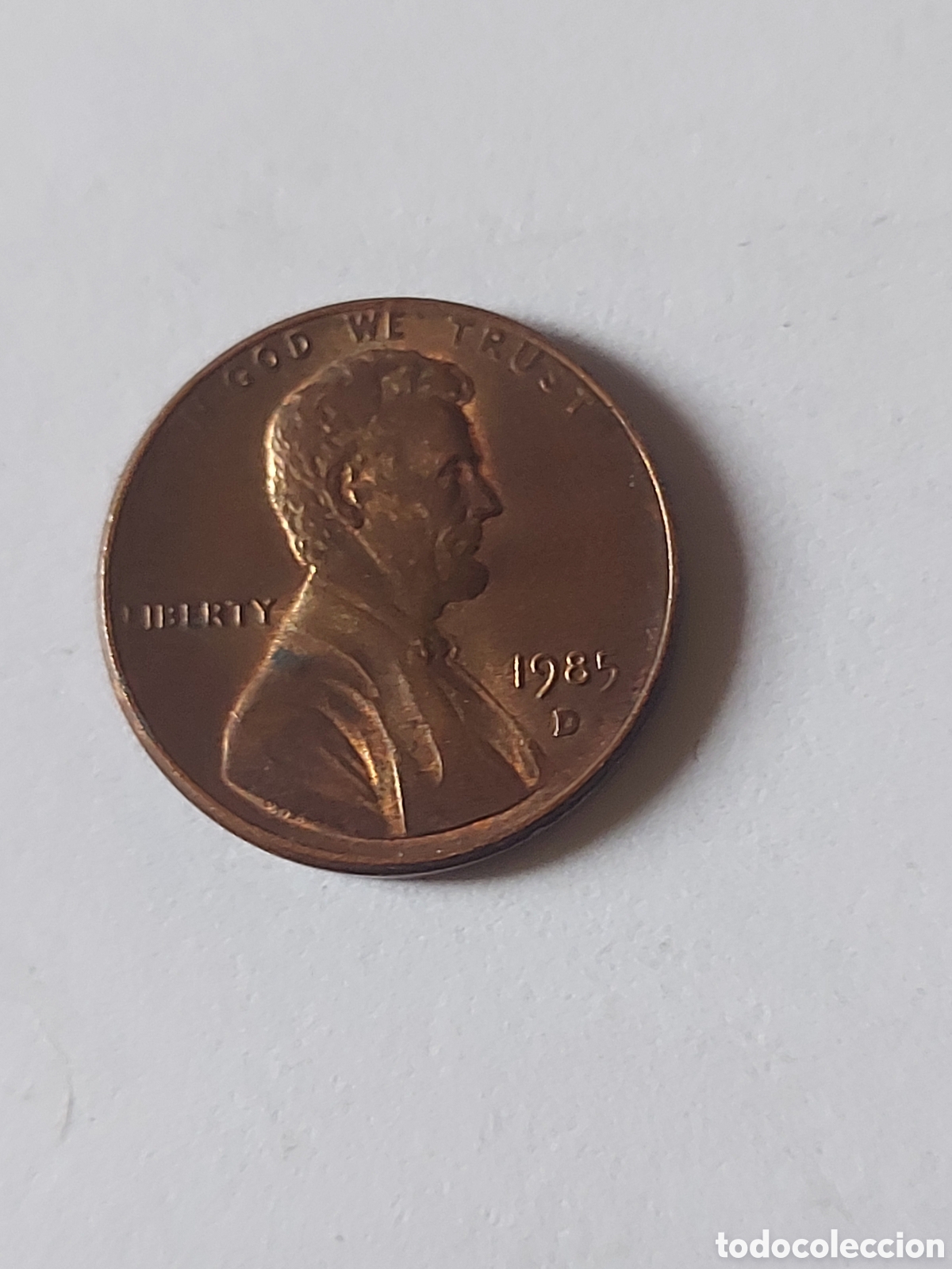 Monedas antiguas de Am&eacute;rica: MONEDA ESTADOS UNIDOS EEUU USA 1 CENTAVO, 1985 D