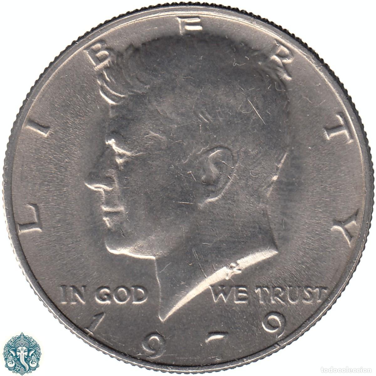 Monedas antiguas de Am&eacute;rica: ESTADOS UNIDOS &frac12; Medio D&oacute;lar Half Dolar 1979 Kennedy Sin marca de Ceca (Philadelphia) KM#A202b
