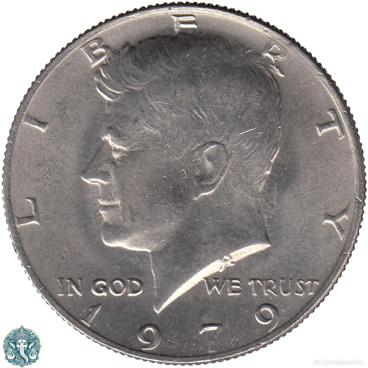 Old Coins of America: ESTADOS UNIDOS &frac12; Medio D&oacute;lar Half Dolar 1979 Kennedy Sin marca de Ceca (Philadelphia) KM#A202b