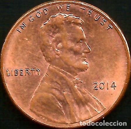 Monedas antiguas de Am&eacute;rica: E.E.U.U. 2014 - SIN CECA - 1 CENT - KM 468 - CIRCULADA - Foto 1