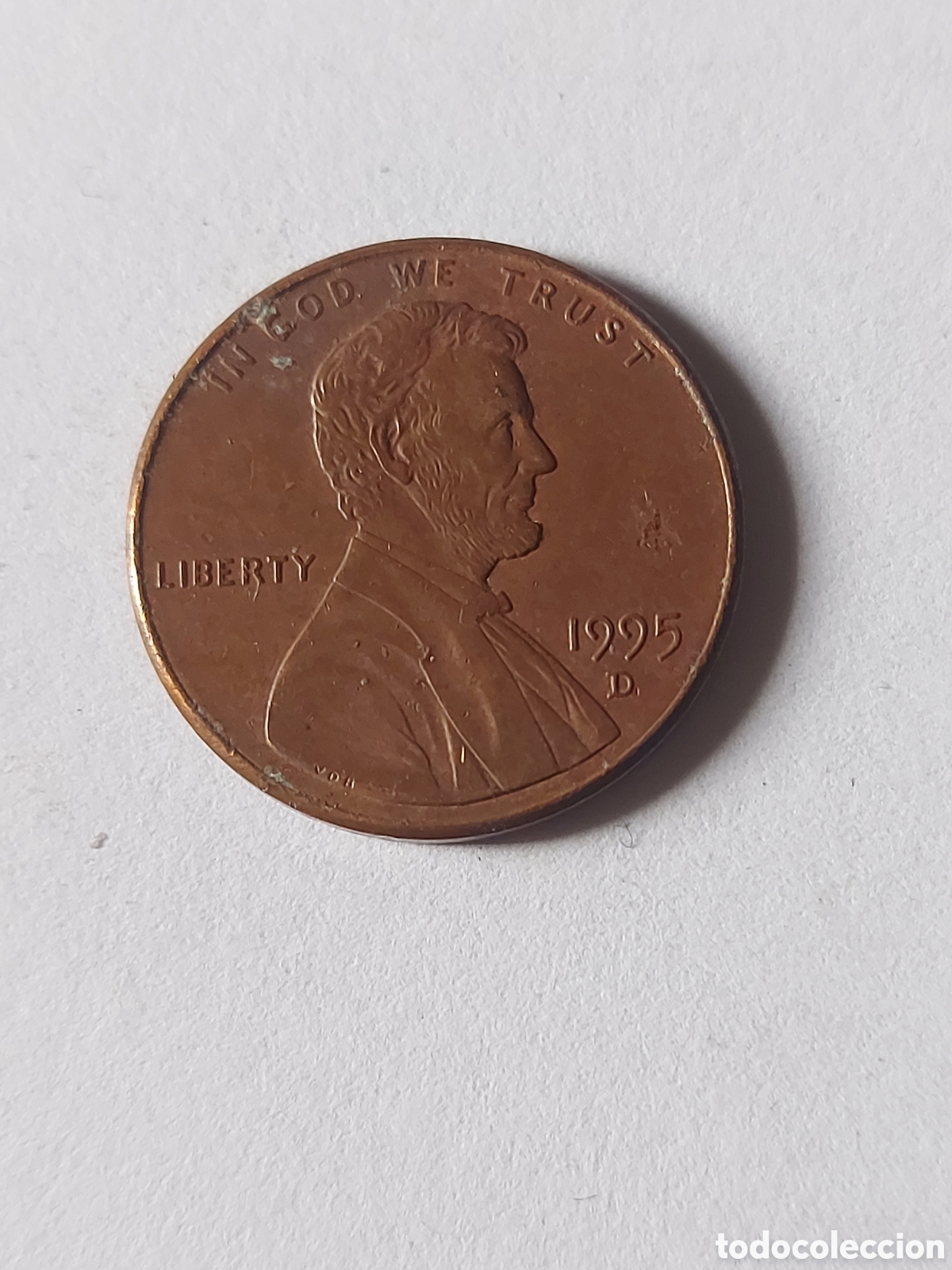 Monedas antiguas de Am&eacute;rica: MONEDA ESTADOS UNIDOS EEUU USA 1 CENTAVO, 1995 D