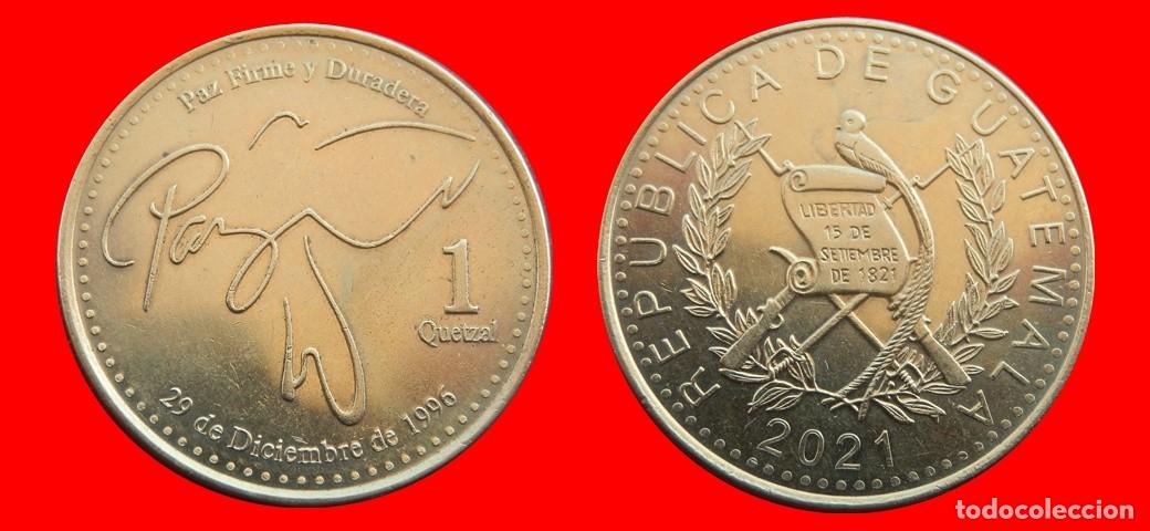 Monedas antiguas de Am&eacute;rica: 1 QUETZAL 2021 GUATEMALA-144439