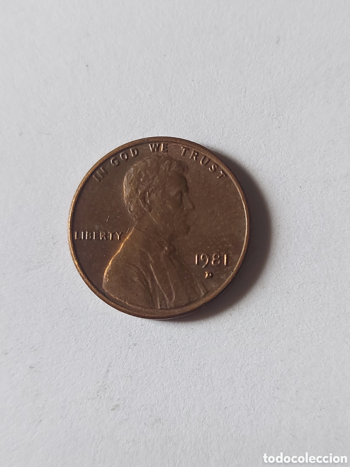 Monedas antiguas de Am&eacute;rica: MONEDA ESTADOS UNIDOS EEUU USA 1 CENTAVO, 1981 D