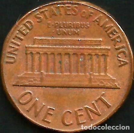 Monedas antiguas de Am&eacute;rica: E.E.U.U. 1972 - SIN CECA - 1 CENT - KM 201 - CIRCULADA - Foto 2