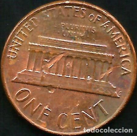 Monedas antiguas de Am&eacute;rica: E.E.U.U. 1977 - SIN CECA - 1 CENT - KM 201 - CIRCULADA - Foto 2