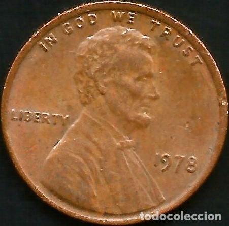 Monedas antiguas de Am&eacute;rica: E.E.U.U. 1978 - SIN CECA - 1 CENT - KM 201 - CIRCULADA - Foto 1