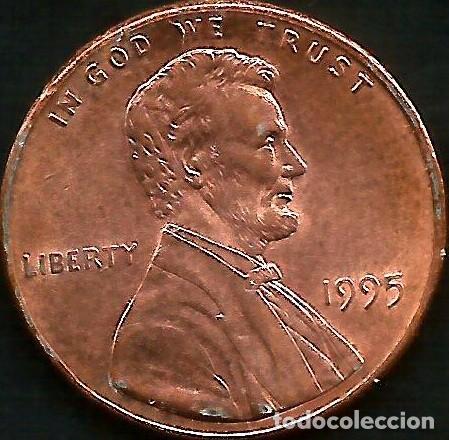 Monedas antiguas de Am&eacute;rica: E.E.U.U. 1995 - SIN CECA - 1 CENT - KM 201b - CIRCULADA - Foto 1