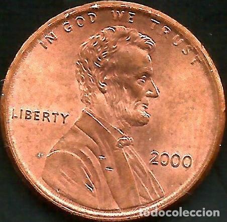 Monedas antiguas de Am&eacute;rica: E.E.U.U. 2000 - SIN CECA - 1 CENT - KM 201b - CIRCULADA - Foto 1