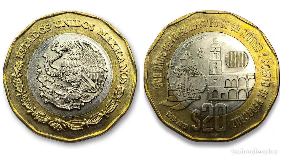Monedas antiguas de Am&eacute;rica: Moneda conmemorativa es de origen Mexicano