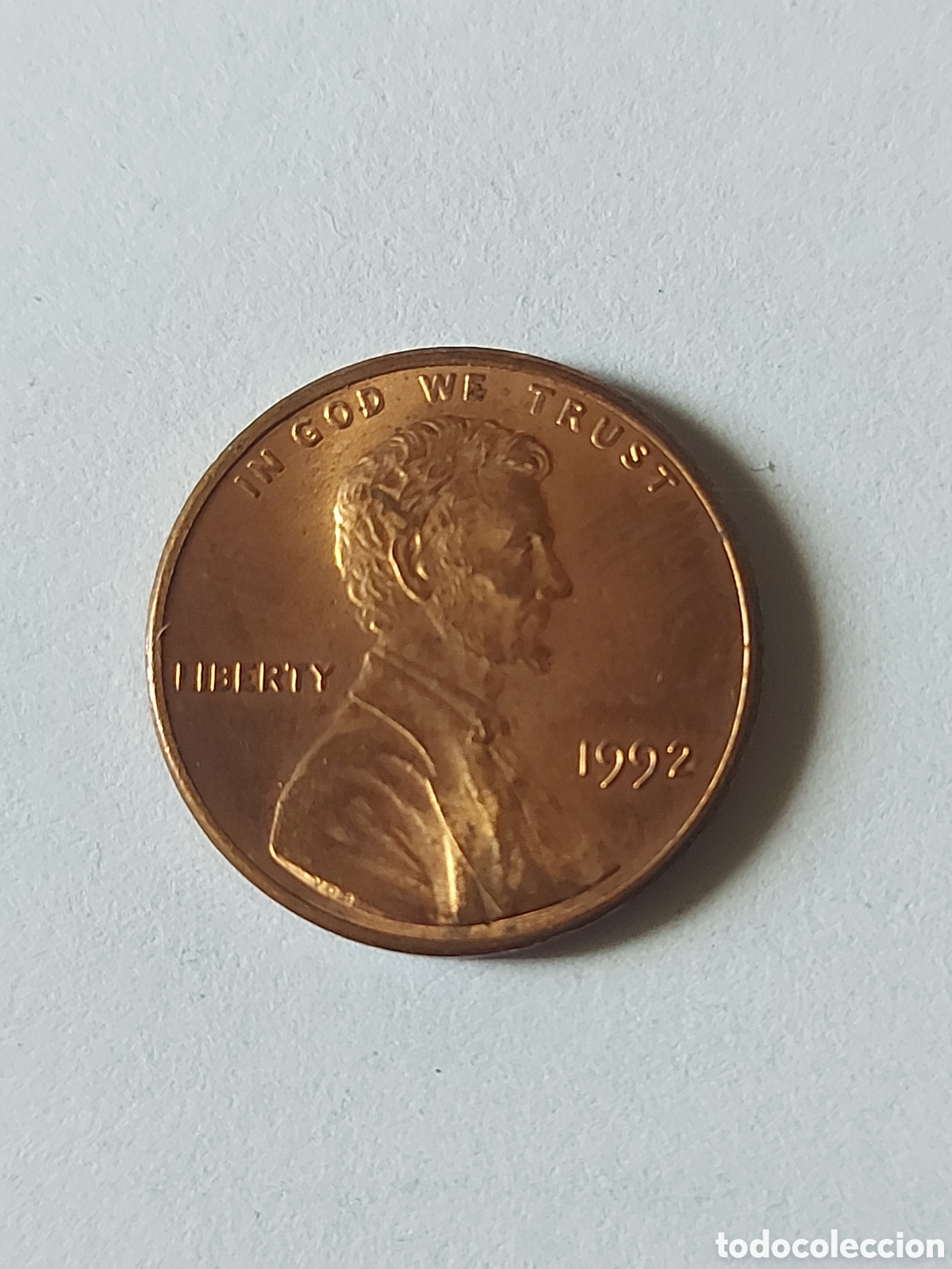 Monedas antiguas de Am&eacute;rica: MONEDA ESTADOS UNIDOS EEUU USA 1 CENTAVO, 1992