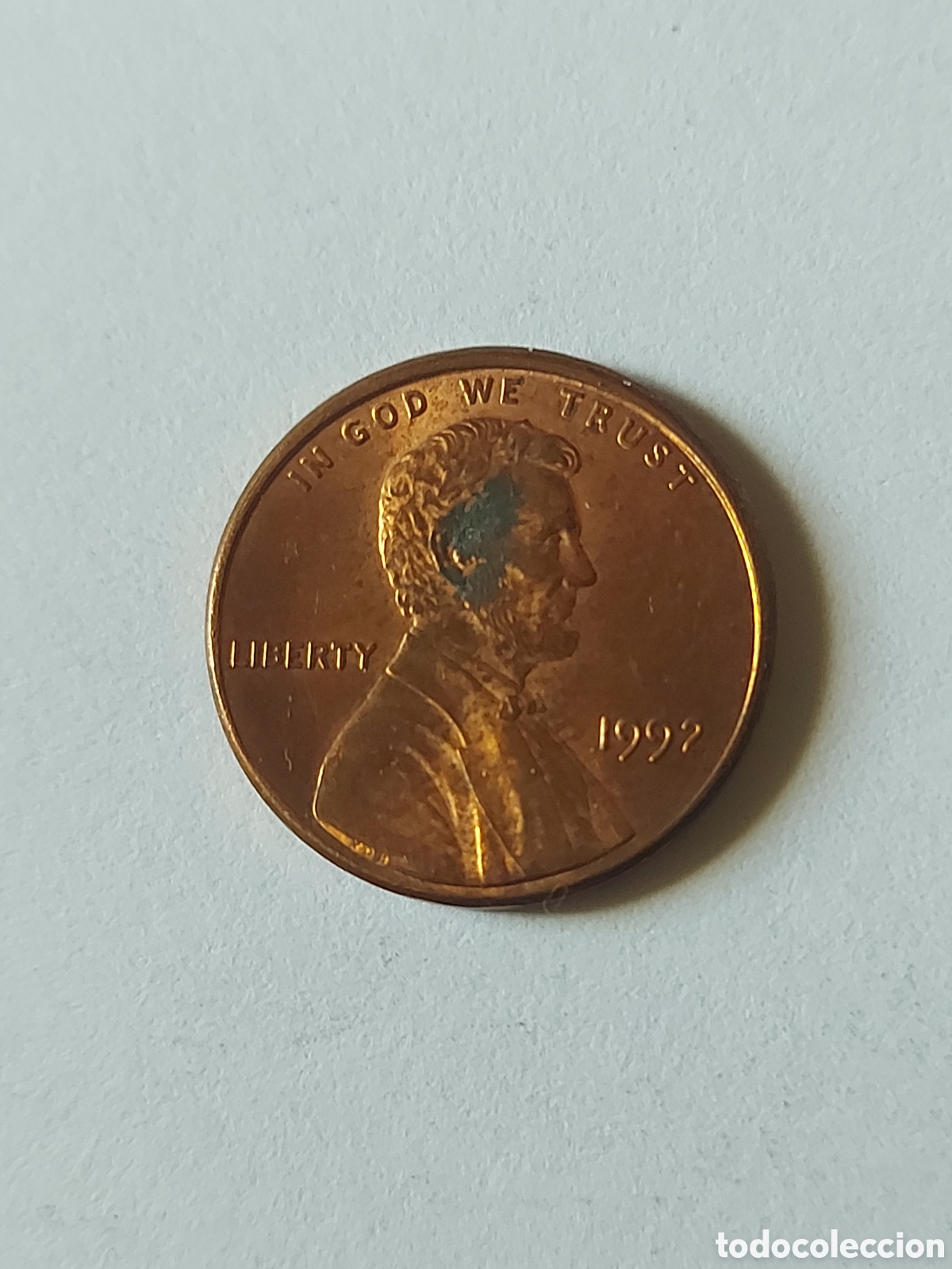 Monedas antiguas de Am&eacute;rica: MONEDA ESTADOS UNIDOS EEUU USA 1 CENTAVO, 1992