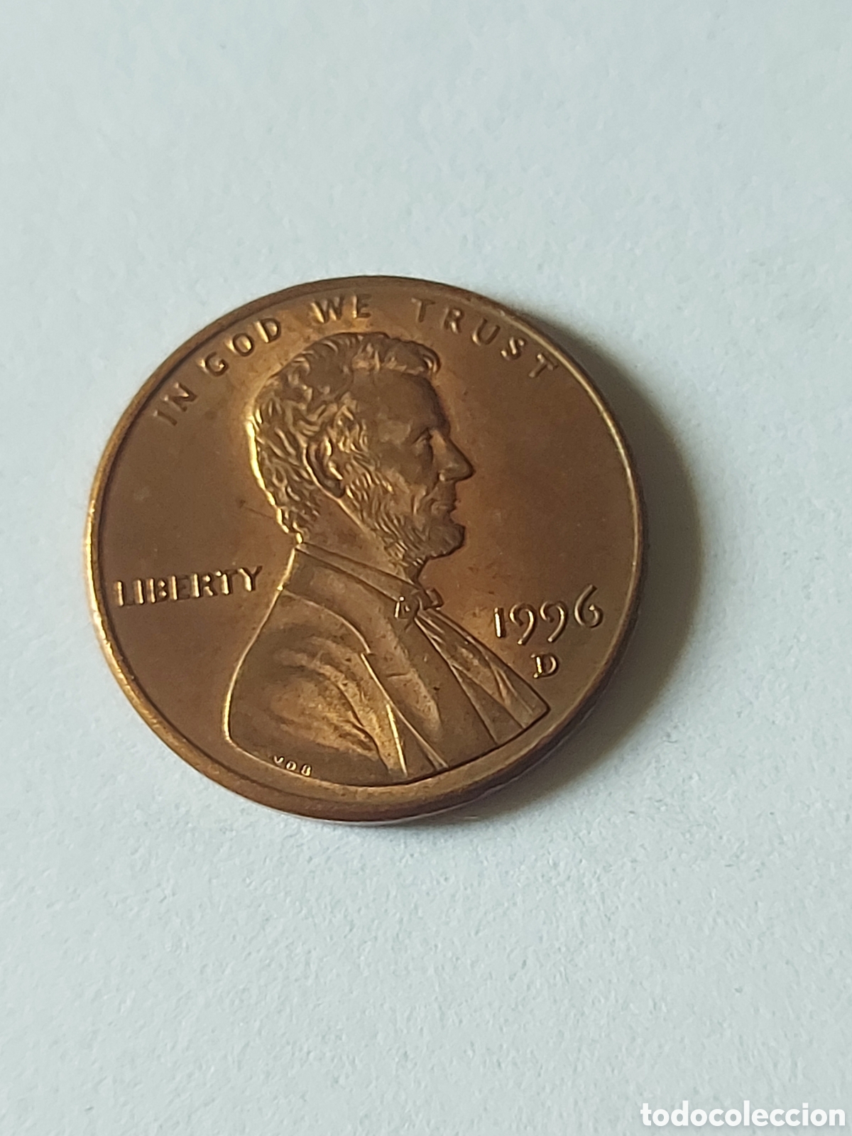 Monedas antiguas de Am&eacute;rica: MONEDA ESTADOS UNIDOS EEUU USA 1 CENTAVO, 1996 D