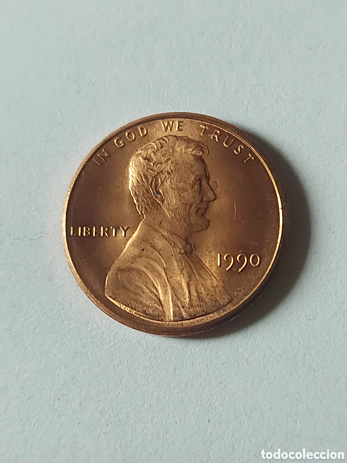 Monedas antiguas de Am&eacute;rica: MONEDA ESTADOS UNIDOS EEUU USA 1 CENTAVO, 1990