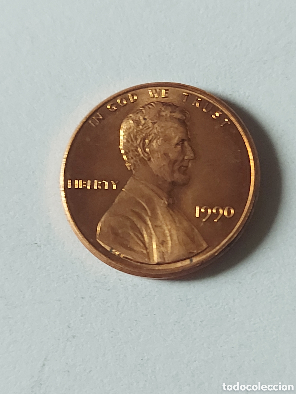 Monedas antiguas de Am&eacute;rica: MONEDA ESTADOS UNIDOS EEUU USA 1 CENTAVO, 1990