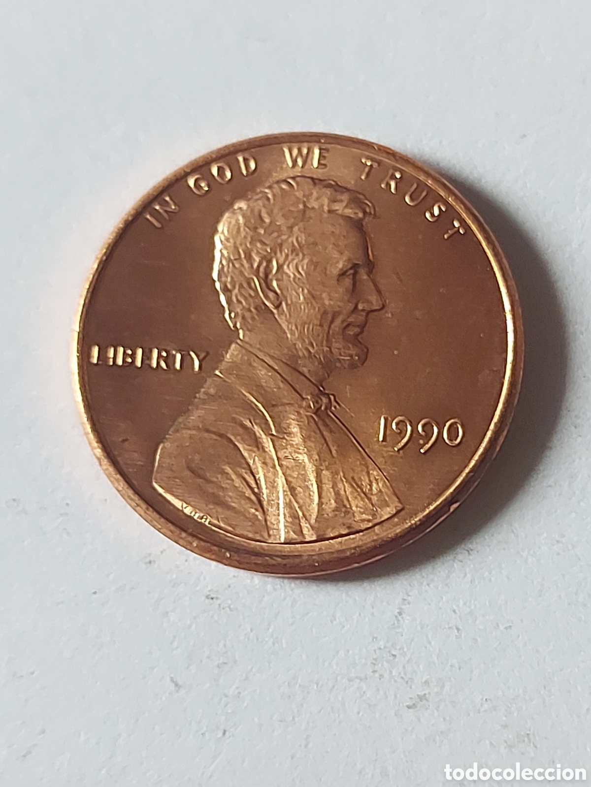 Monedas antiguas de Am&eacute;rica: MONEDA ESTADOS UNIDOS EEUU USA 1 CENTAVO, 1990