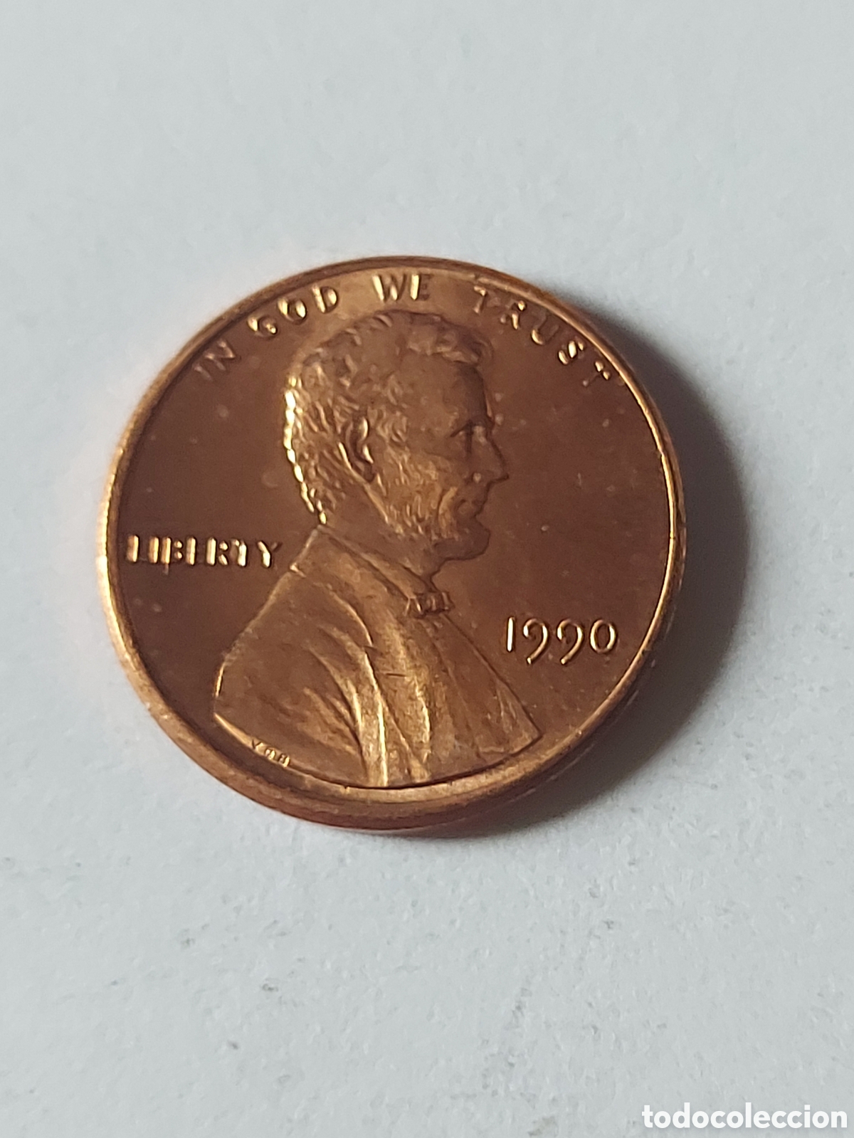 Monedas antiguas de Am&eacute;rica: MONEDA ESTADOS UNIDOS EEUU USA 1 CENTAVO, 1990