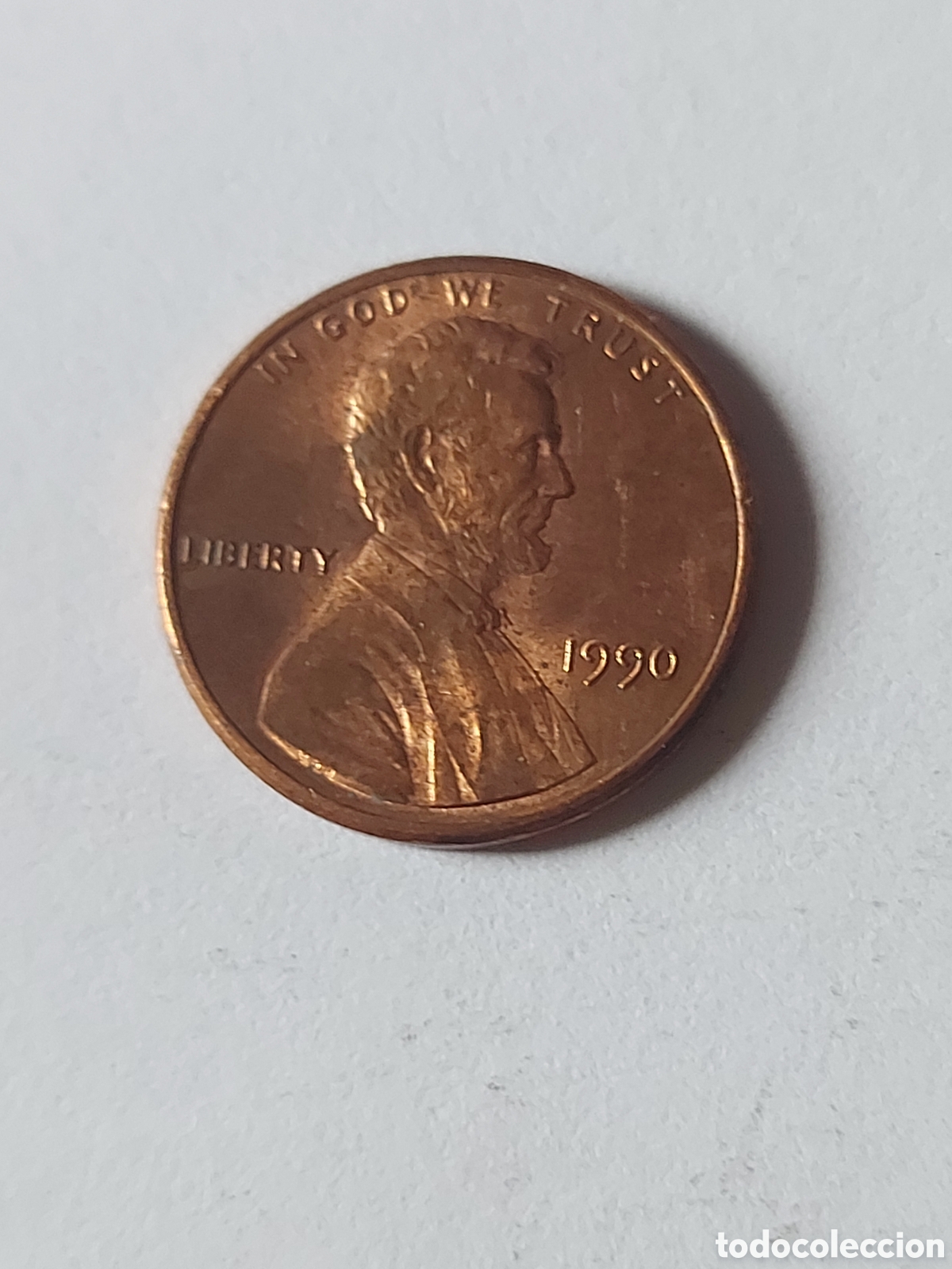 Monedas antiguas de Am&eacute;rica: MONEDA ESTADOS UNIDOS EEUU USA 1 CENTAVO, 1990