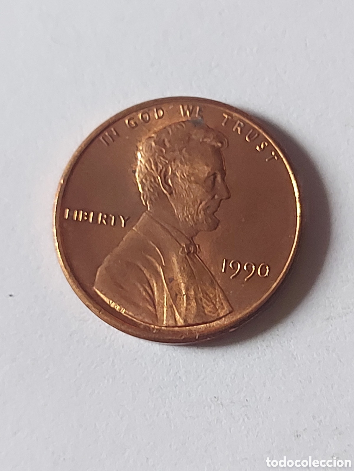 Monedas antiguas de Am&eacute;rica: MONEDA ESTADOS UNIDOS EEUU USA 1 CENTAVO, 1990