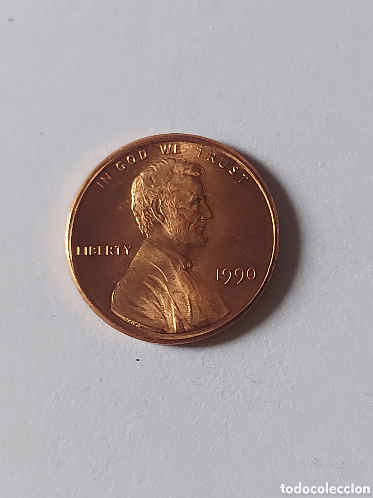 Monedas antiguas de Am&eacute;rica: MONEDA ESTADOS UNIDOS EEUU USA 1 CENTAVO, 1990