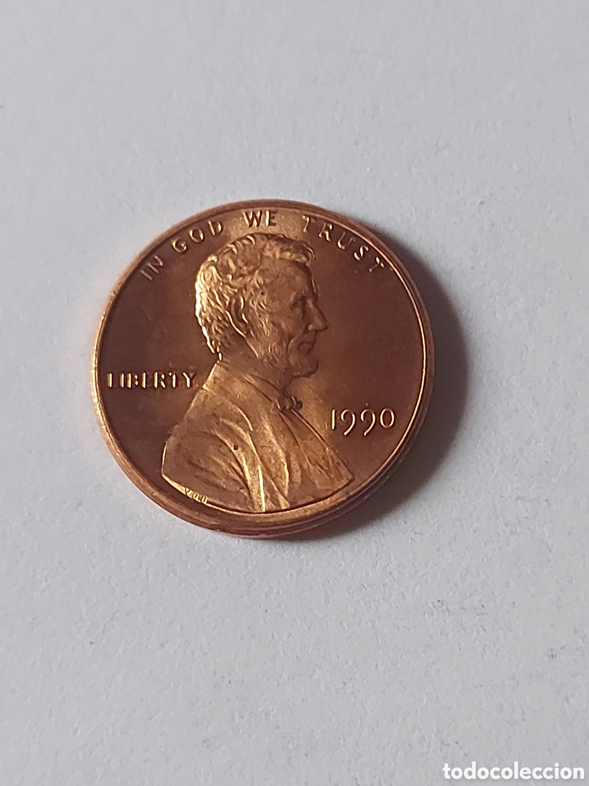 Monedas antiguas de Am&eacute;rica: MONEDA ESTADOS UNIDOS EEUU USA 1 CENTAVO, 1990