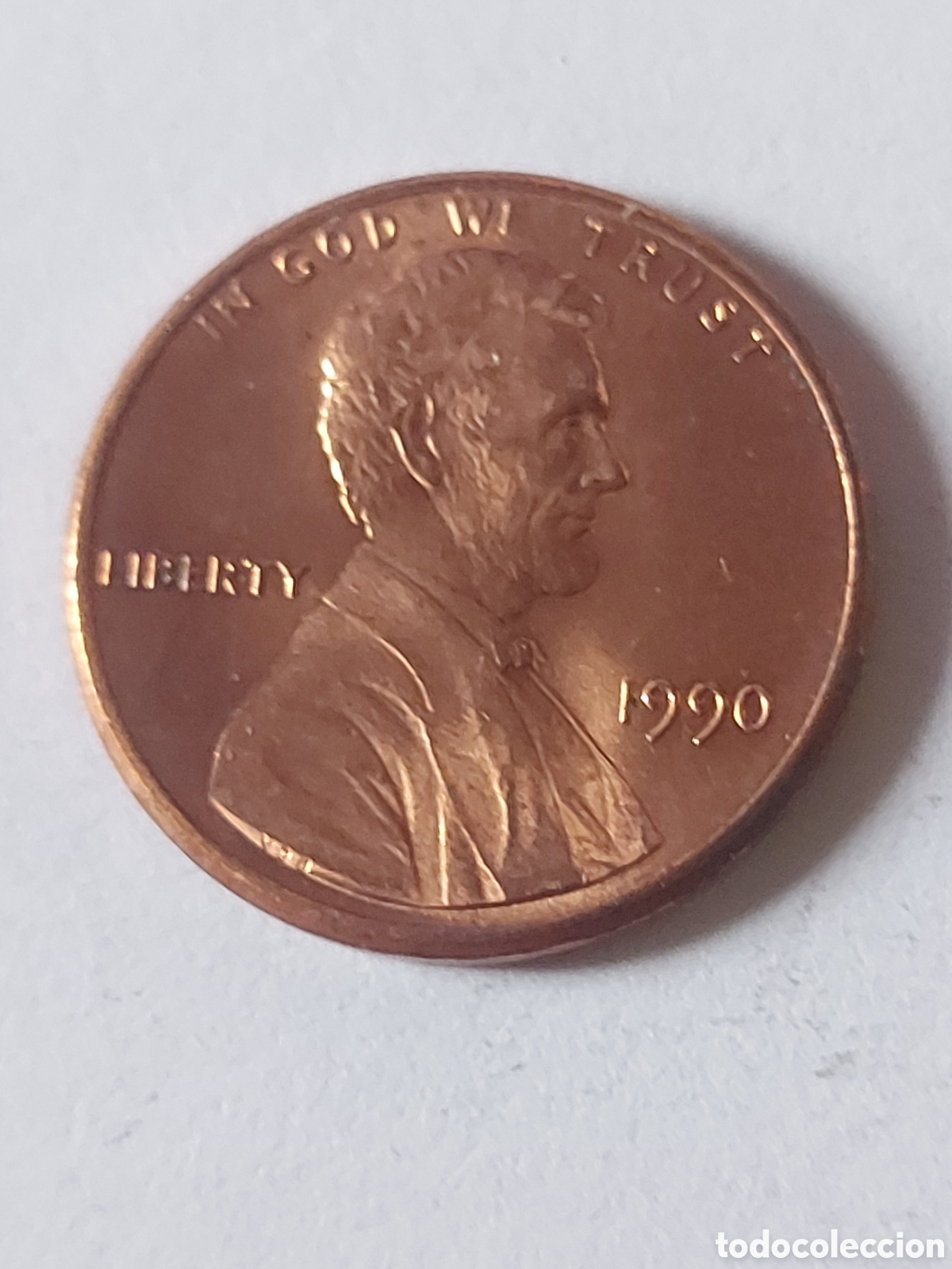Monedas antiguas de Am&eacute;rica: MONEDA ESTADOS UNIDOS EEUU USA 1 CENTAVO, 1990