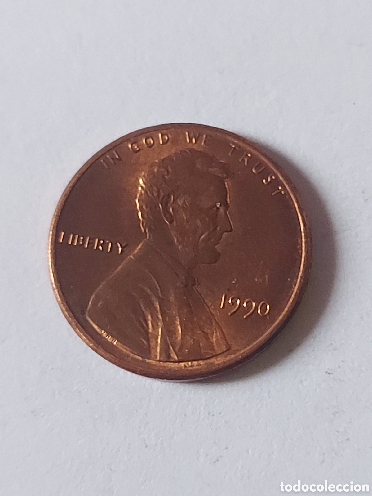 Monedas antiguas de Am&eacute;rica: MONEDA ESTADOS UNIDOS EEUU USA 1 CENTAVO, 1990