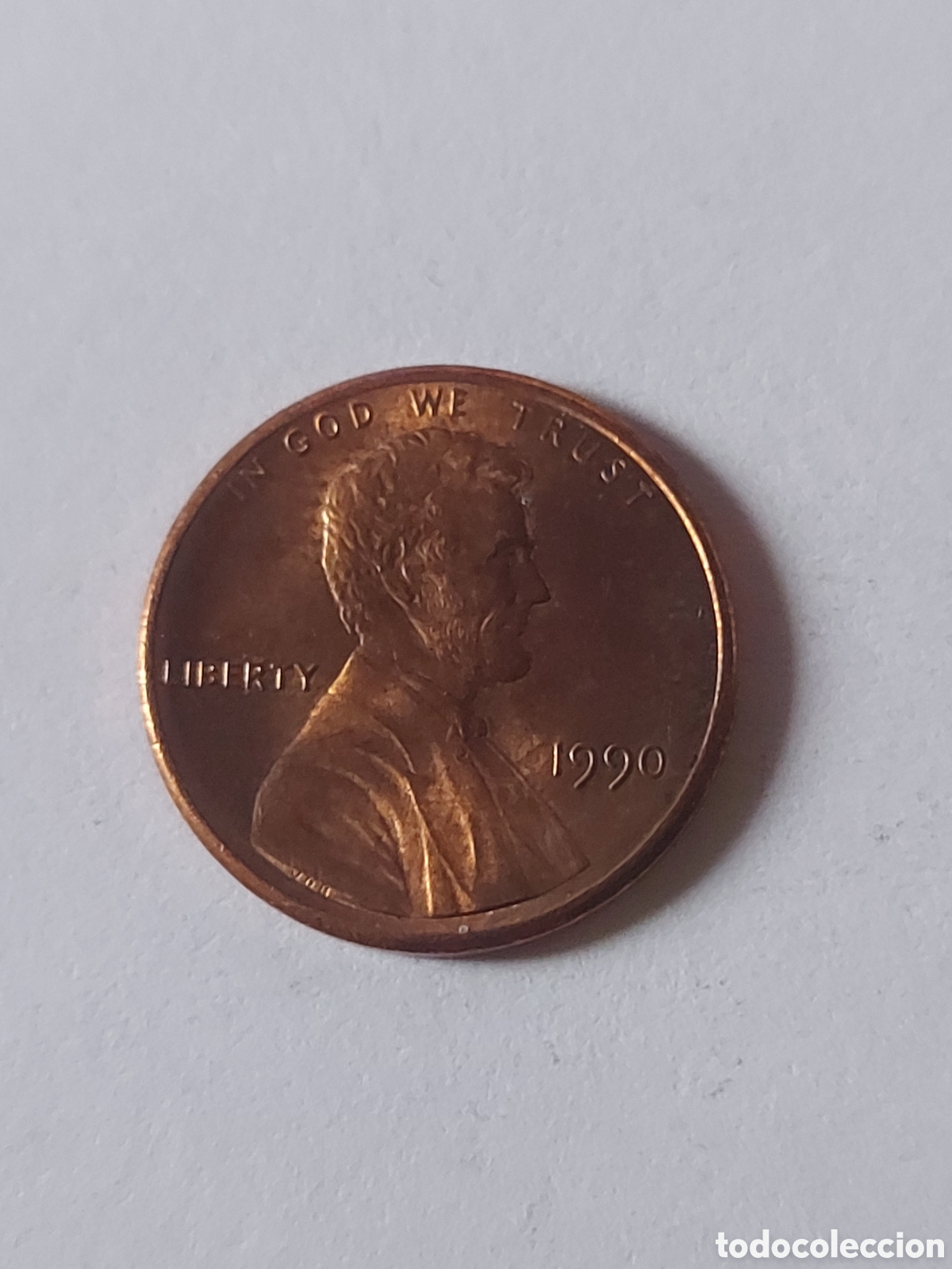 Monedas antiguas de Am&eacute;rica: MONEDA ESTADOS UNIDOS EEUU USA 1 CENTAVO, 1990