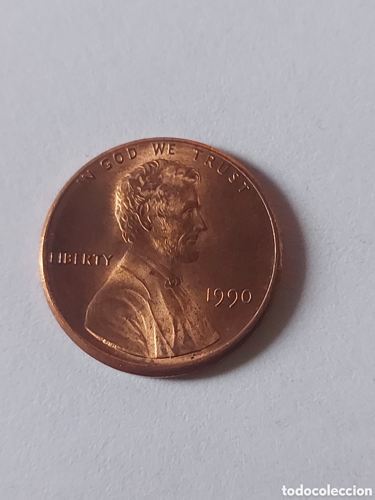 Monedas antiguas de Am&eacute;rica: MONEDA ESTADOS UNIDOS EEUU USA 1 CENTAVO, 1990