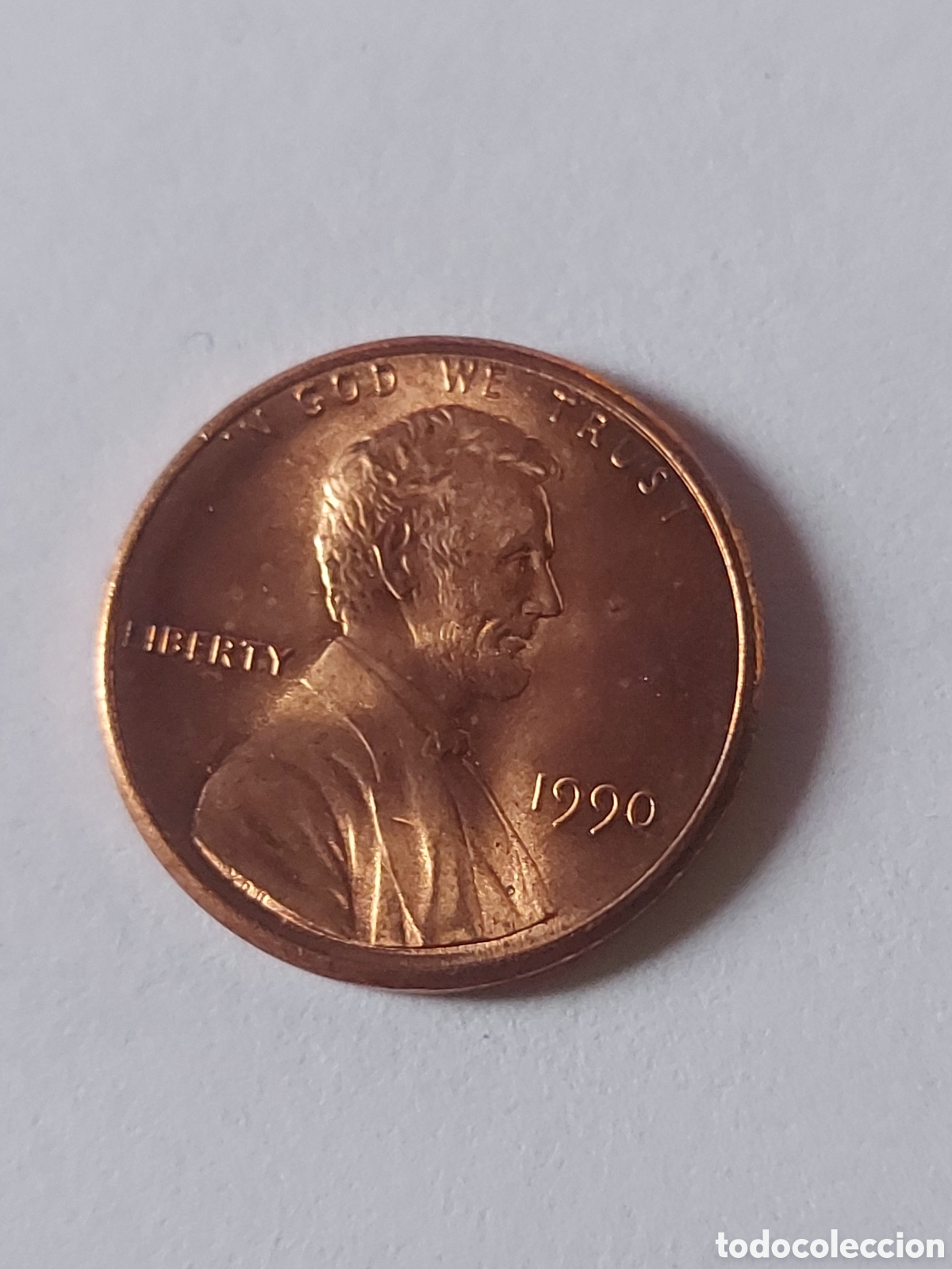 Monedas antiguas de Am&eacute;rica: MONEDA ESTADOS UNIDOS EEUU USA 1 CENTAVO, 1990