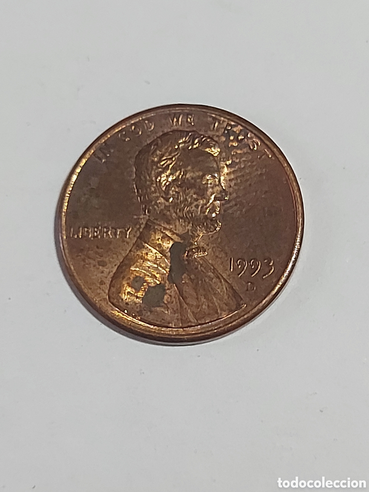 Monedas antiguas de Am&eacute;rica: MONEDA ESTADOS UNIDOS EEUU USA 1 CENTAVO, 1993 D