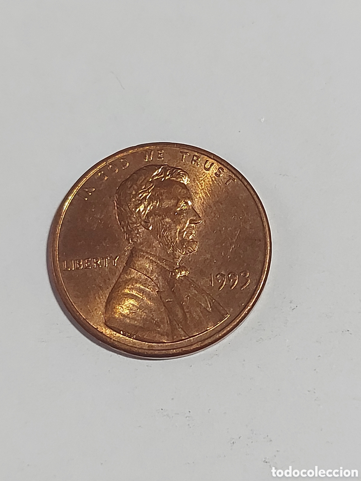 Monedas antiguas de Am&eacute;rica: MONEDA ESTADOS UNIDOS EEUU USA 1 CENTAVO, 1993