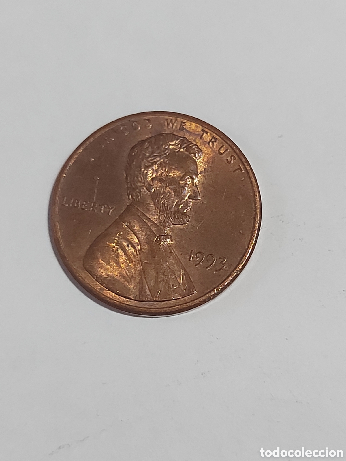 Monedas antiguas de Am&eacute;rica: MONEDA ESTADOS UNIDOS EEUU USA 1 CENTAVO, 1993