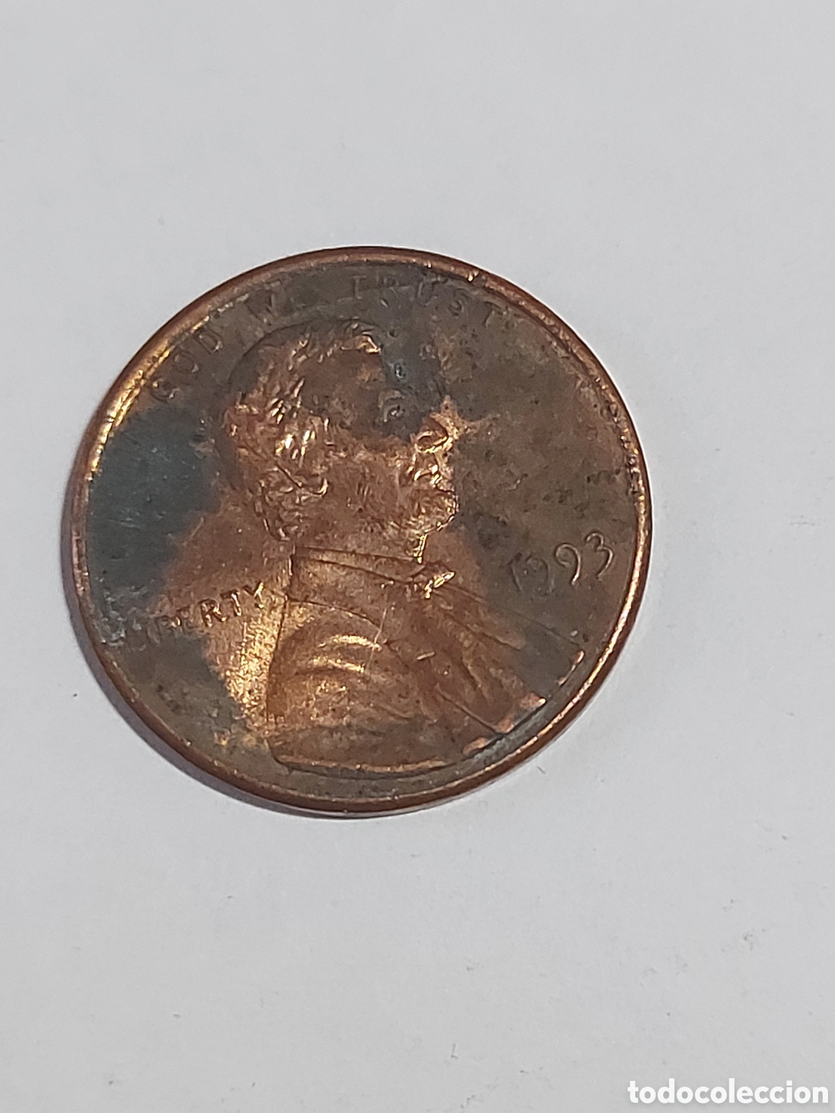 Monedas antiguas de Am&eacute;rica: MONEDA ESTADOS UNIDOS EEUU USA 1 CENTAVO, 1993