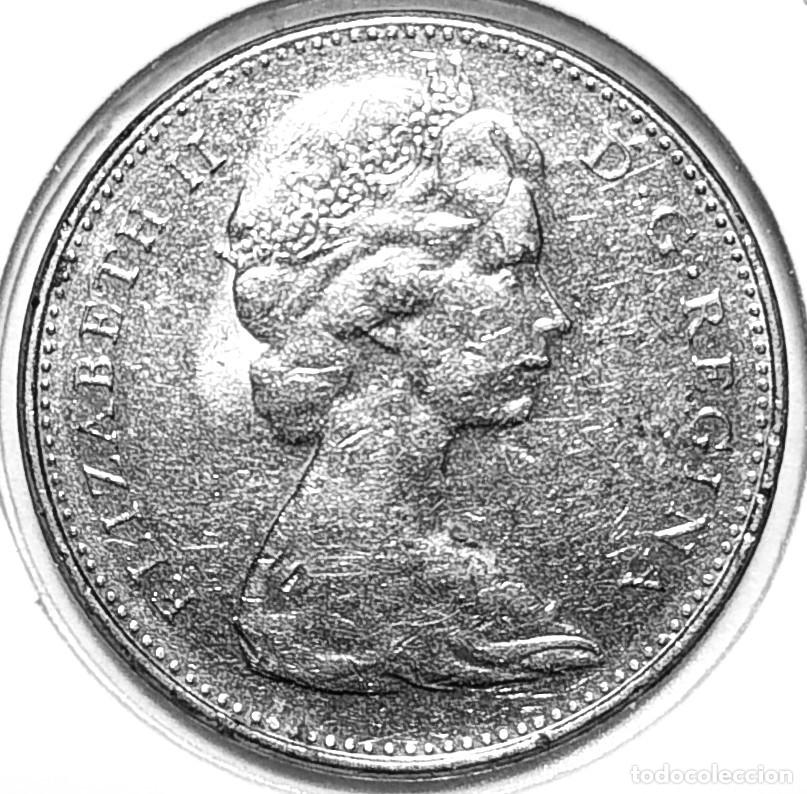 Monedas antiguas de Am&eacute;rica: CANADA (1953-2022) - 5 CENTAVOS 1977 - REINA ISABEL II - A - 4,54 GR. NICKEL - DIAMETRO 21,21 mm
