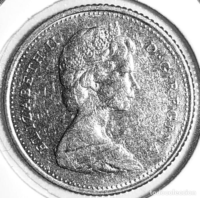 Monedas antiguas de Am&eacute;rica: CANADA (1953-2022) - 10 CENTAVOS 1973 - REINA ISABEL II - A - 2,07 GR. NIQUEL - DIAMETRO 18,03 mm