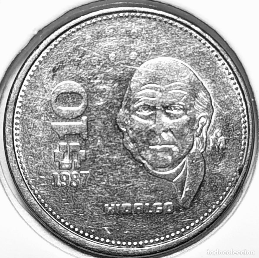Monedas antiguas de Am&eacute;rica: MEXICO (1970-1992) - 10 PESOS 1987 - ESTADOS UNIDOS MEXICANOS - MIGUEL HIDALGO - A - 3,84 GR. ACERO