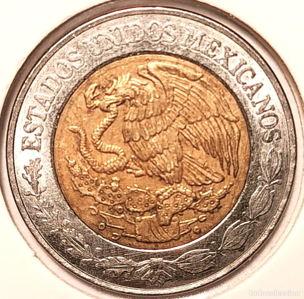 Monedas antiguas de Am&eacute;rica: MEXICO (1992-) - 1 PESO 2016 - A - 3,95 GR. BIMETALICA ACERO INOXIDABLE-BRONCE DE ALUMINIO