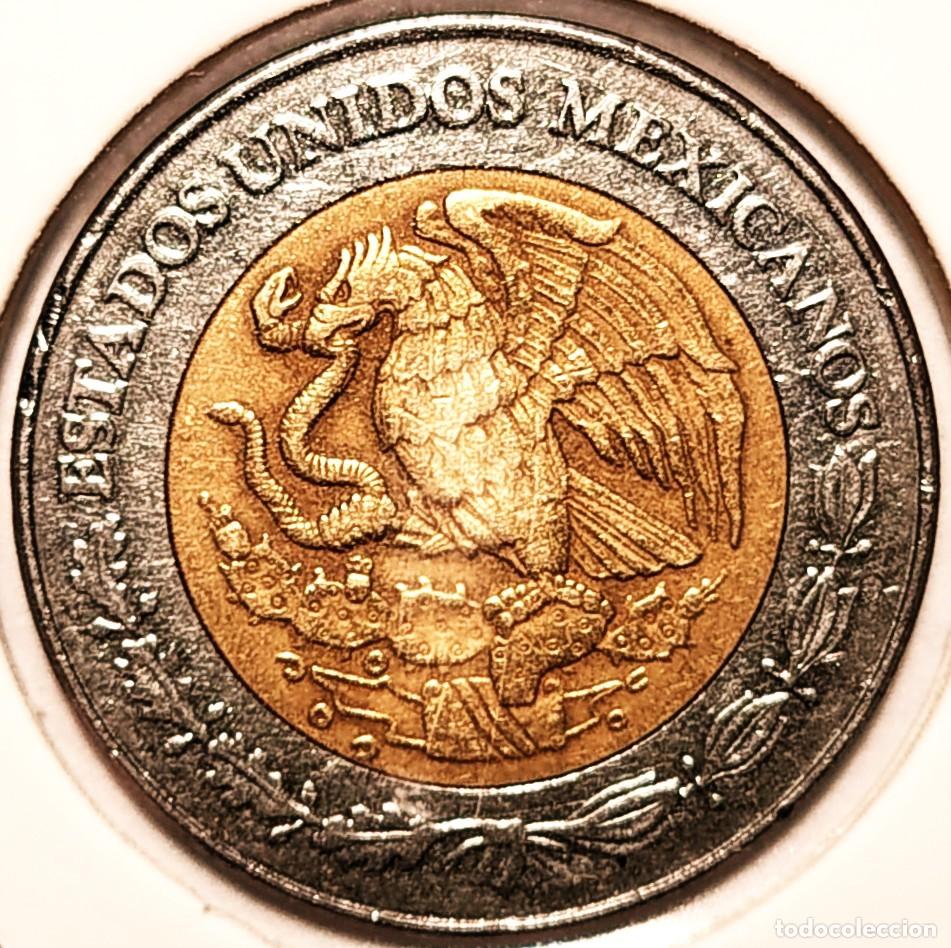 Monedas antiguas de Am&eacute;rica: MEXICO (1992-) - 2 NUEVOS PESOS 1994 - A - 5,19 GR. BIMETALICA ACERO INOXIDABLE-BRONCE DE ALUMINIO
