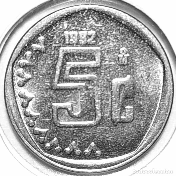 Monedas antiguas de Am&eacute;rica: MEXICO (1992-) - 5 CENTAVOS 1992 - A - 1,59 GR. ACERO INOXIDABLE - DIAMETRO 15,58 mm - KM#546 - MB