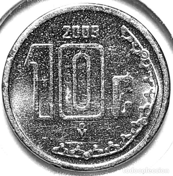 Monedas antiguas de Am&eacute;rica: MEXICO (1992-) - 10 CENTAVOS 2009 - A - 1,76 GR. ACERO INOXIDABLE - DIAMETRO 14 mm - KM#547 - MB