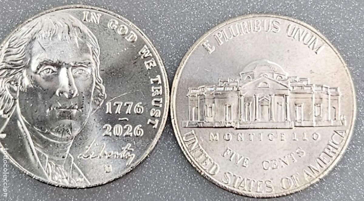 Monedas antiguas de Am&eacute;rica: FIVE CENTS USA 2026 - CECA D - SIN CIRCULAR - Foto 1
