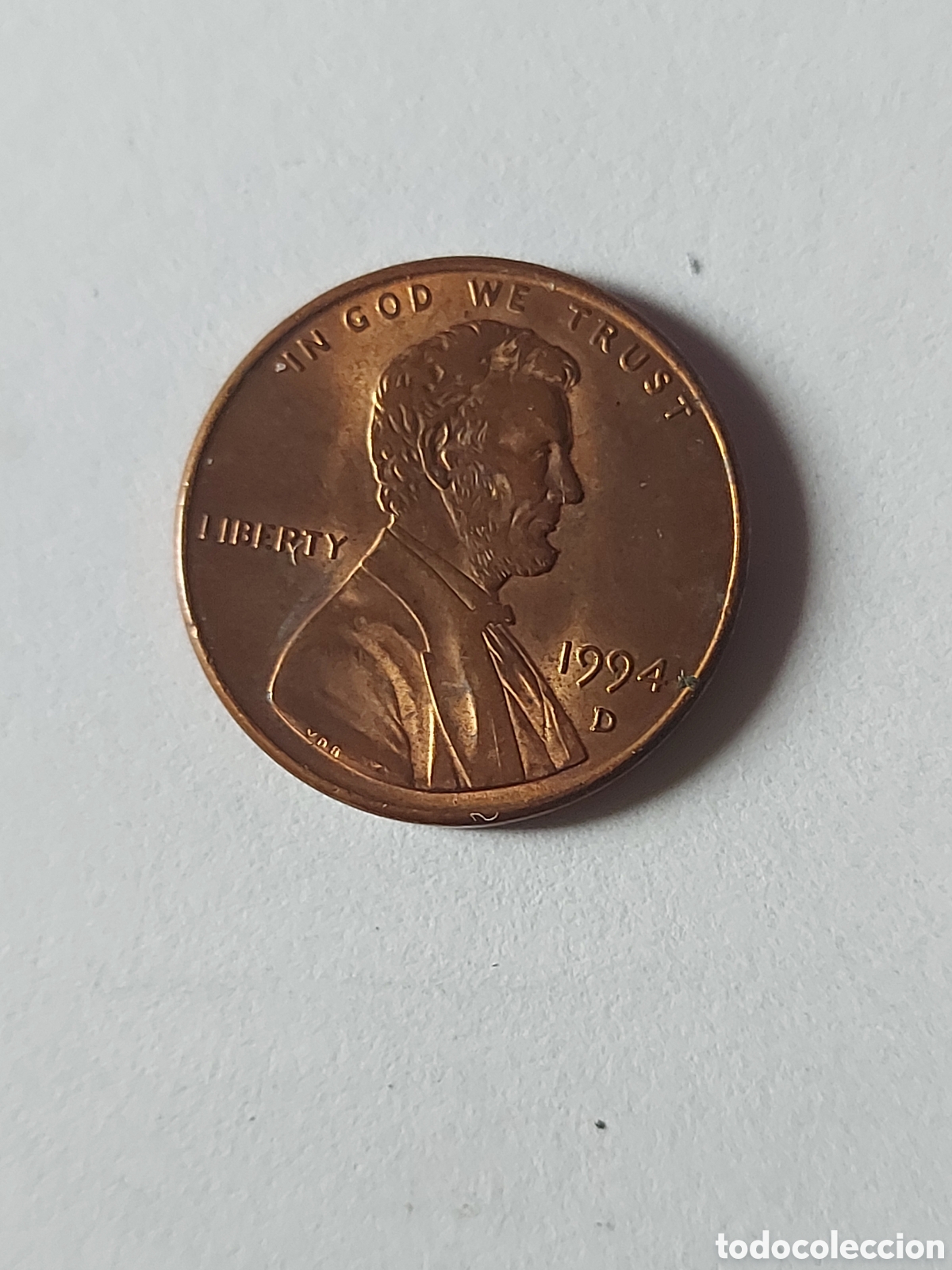 Monedas antiguas de Am&eacute;rica: MONEDA ESTADOS UNIDOS EEUU USA 1 CENTAVO, 1994 D