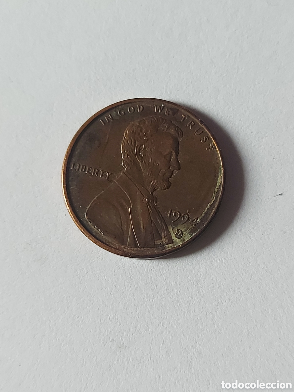 Monedas antiguas de Am&eacute;rica: MONEDA ESTADOS UNIDOS EEUU USA 1 CENTAVO, 1994 D