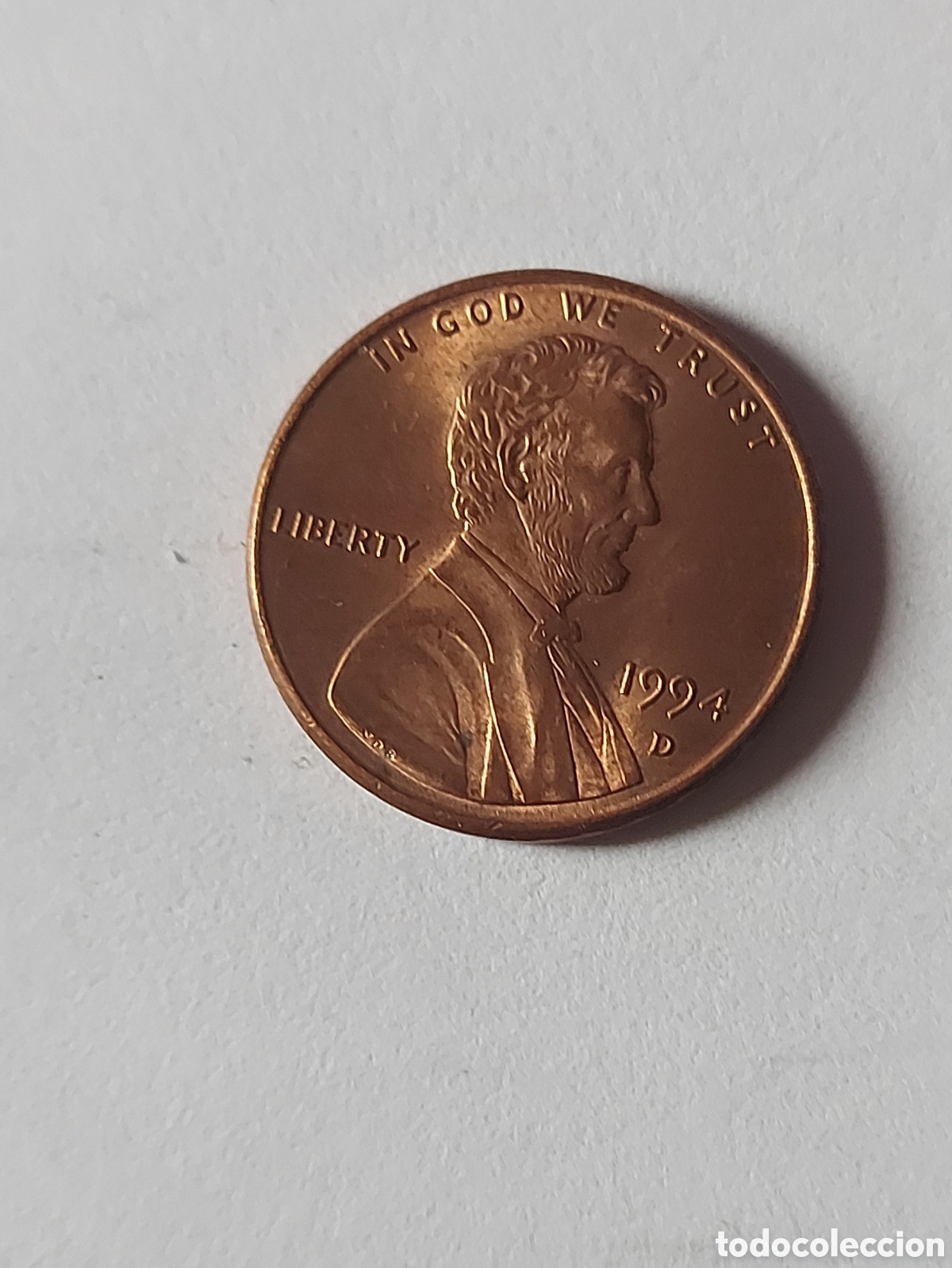 Monedas antiguas de Am&eacute;rica: MONEDA ESTADOS UNIDOS EEUU USA 1 CENTAVO, 1994 D
