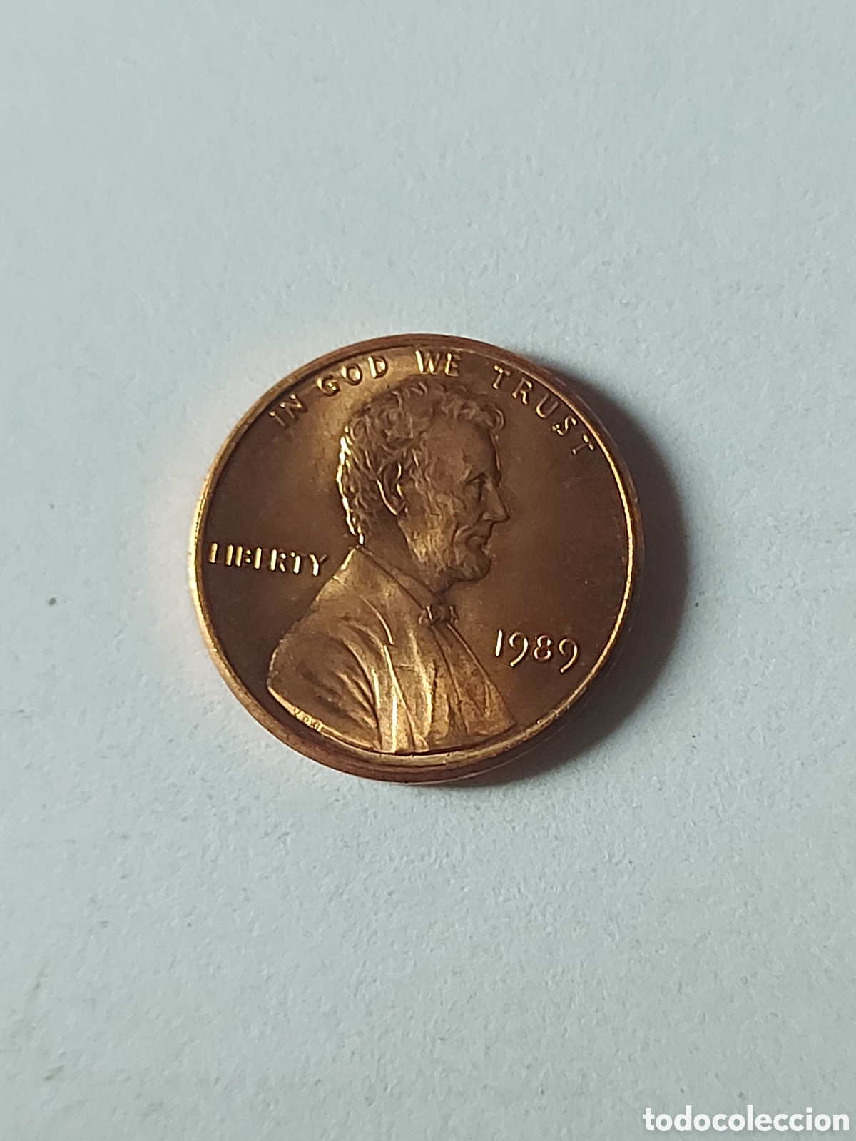 Monedas antiguas de Am&eacute;rica: MONEDA ESTADOS UNIDOS EEUU USA 1 CENTAVO, 1989