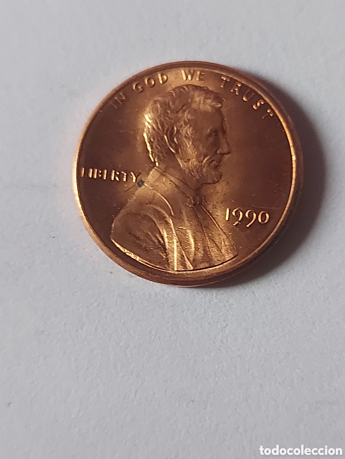 Monedas antiguas de Am&eacute;rica: MONEDA ESTADOS UNIDOS EEUU USA 1 CENTAVO, 1990